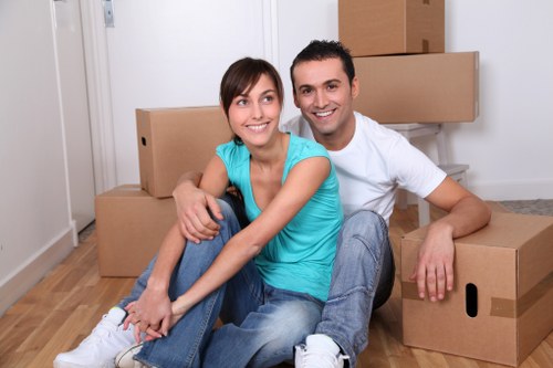Local removals vehicle loading furniture in Tooting